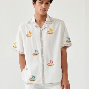 "LE RIVERIA" HAND EMBROIDERED SHIRT